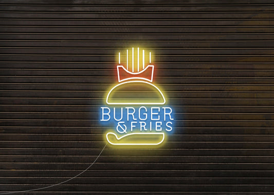 Fries & Burger Neon Signs