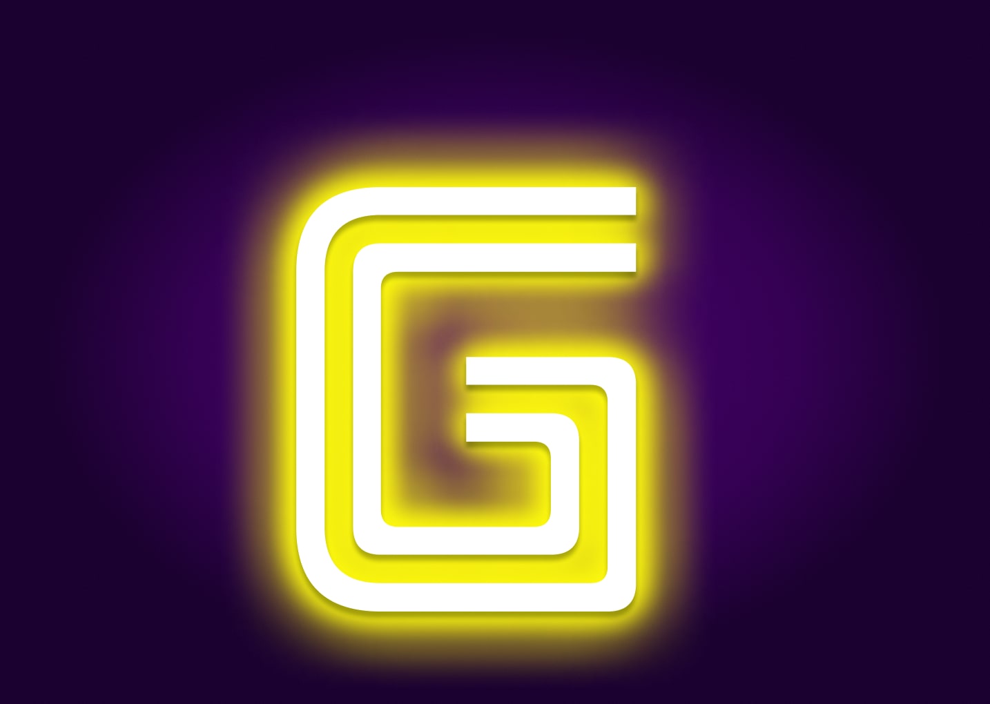 Name Initials G Neon Signs - Classic