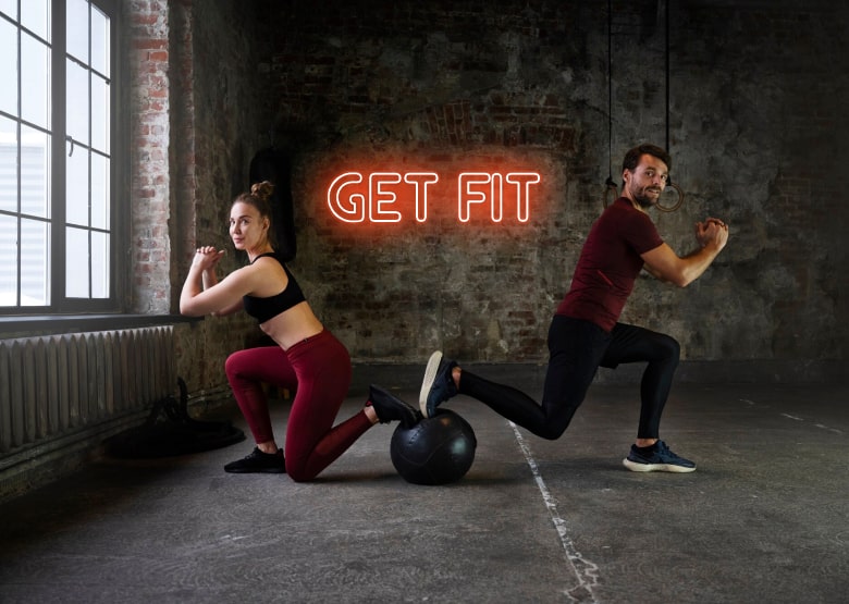 GET FIT - Gym Neon Sign