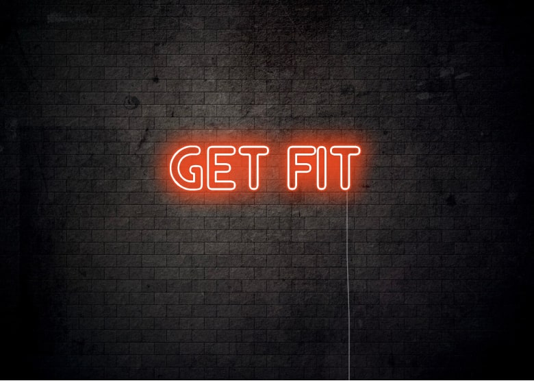 GET FIT - Gym Neon Sign