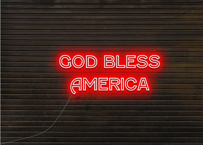 GOD BLESS AMERICA - Neon Sign