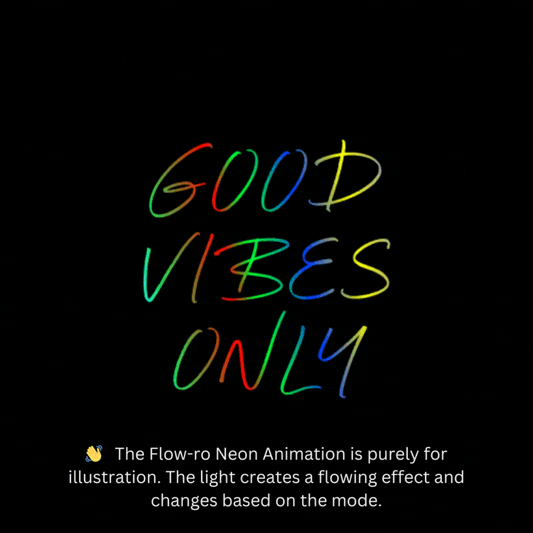 GOOD VIBES ONLY | Living Room Neon Signs | Neon Signs for Home | Flow-ro Neon Ambient Light | Neon Sign with a flow