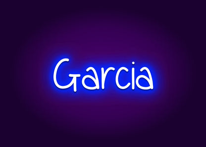 Garcia - Name Neon Signs