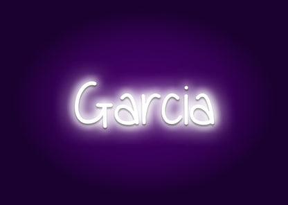 Garcia - Name Neon Signs