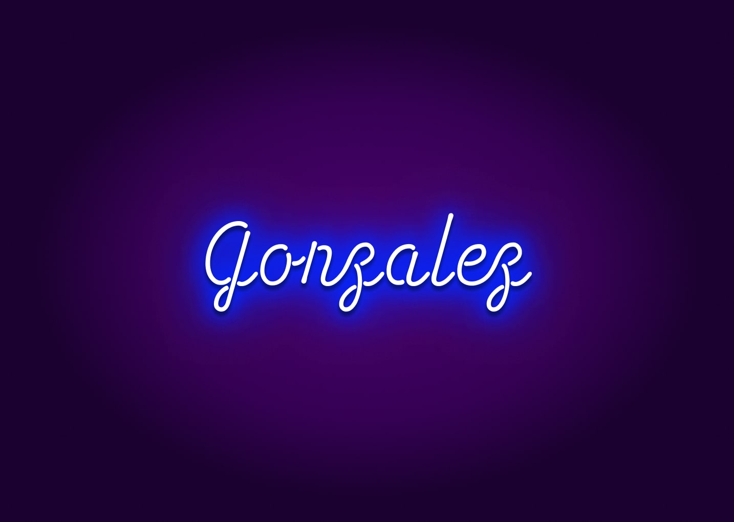 Gonzalez - Name Neon Signs