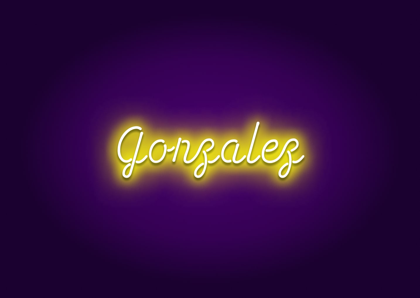 Gonzalez - Name Neon Signs