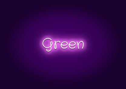 Green - Name Neon Signs