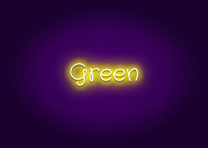 Green - Name Neon Signs