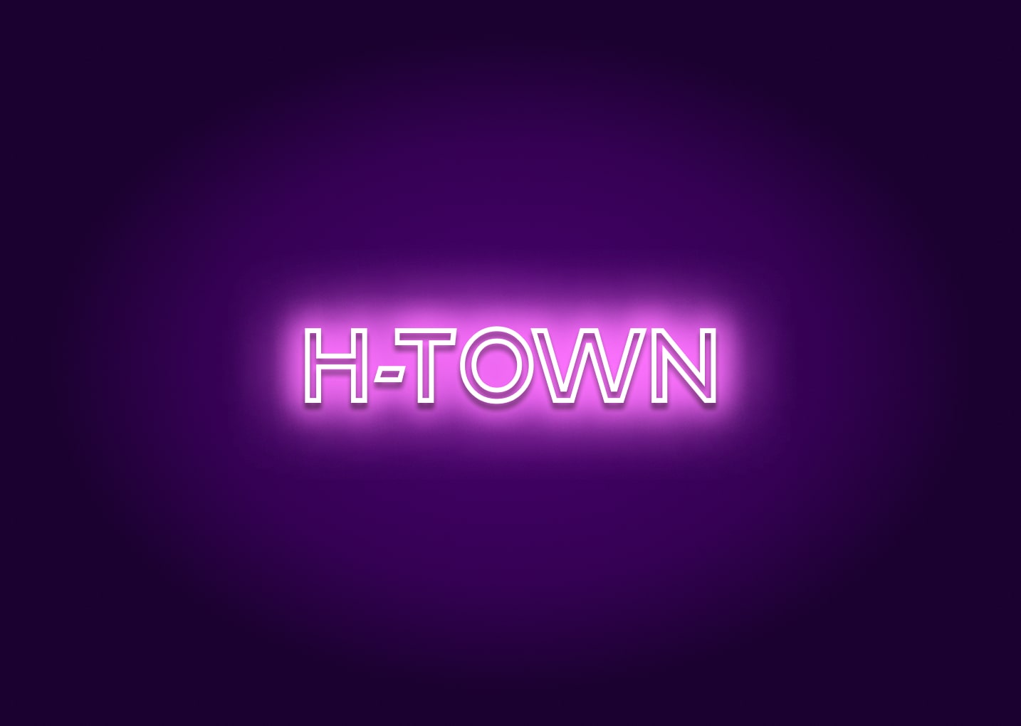 H-Town Neon Sign - Houston