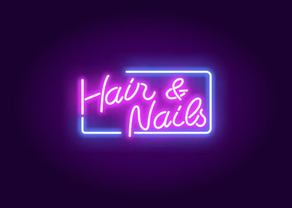 Hair & Nails Neon Signs