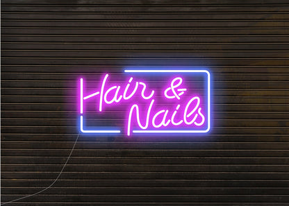 Hair & Nails Neon Signs