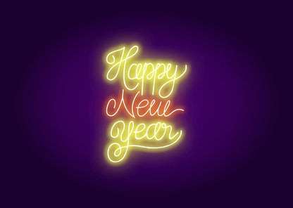 Happy New Year - Stylish Neon Signs