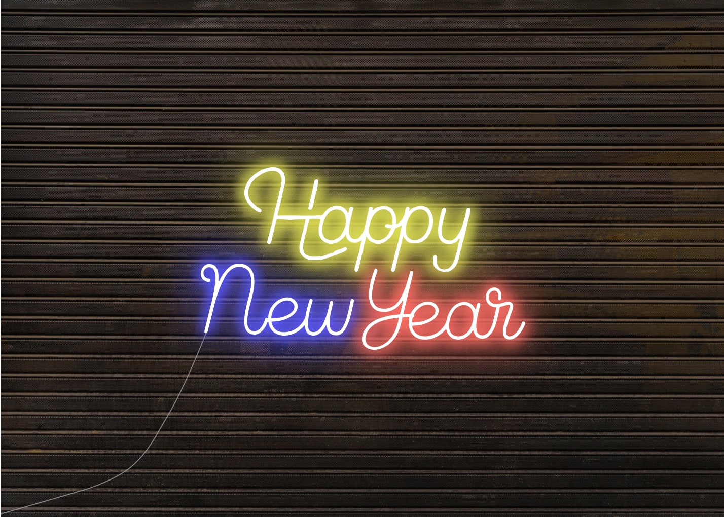 Happy New Year Trendy Neon Signs