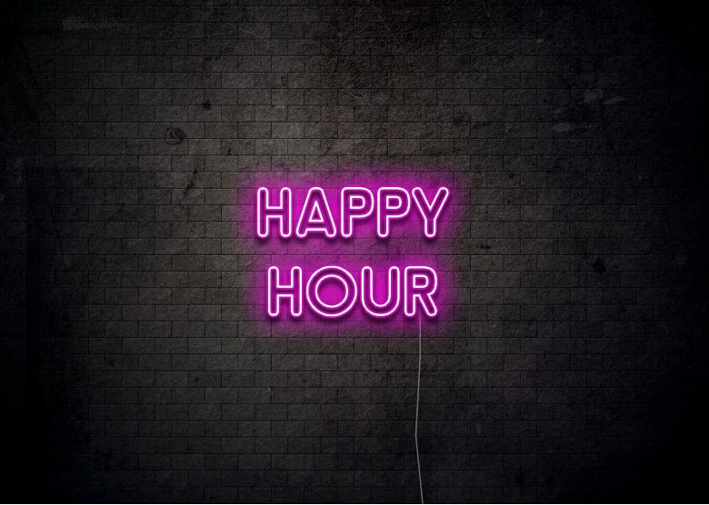 HAPPY HOUR - Bar Neon Sign