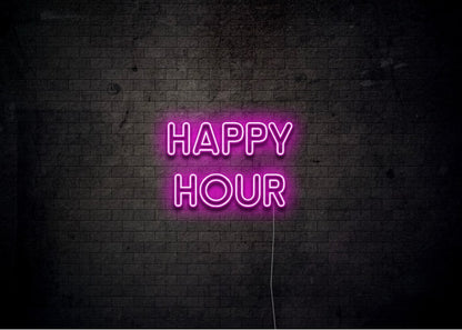 HAPPY HOUR - Bar Neon Sign