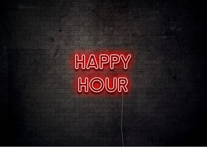 HAPPY HOUR - Bar Neon Sign