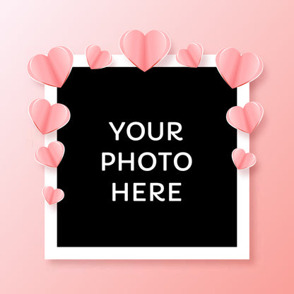 Hearts on Frame Acrylic Photo Print