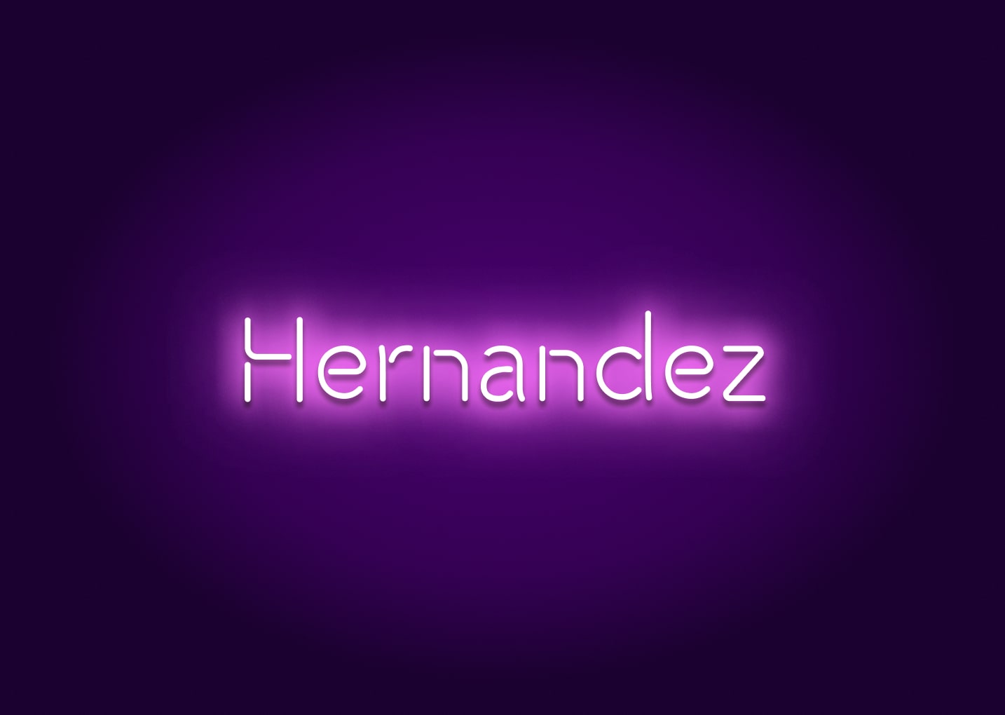 Hernandez - Name Neon Signs