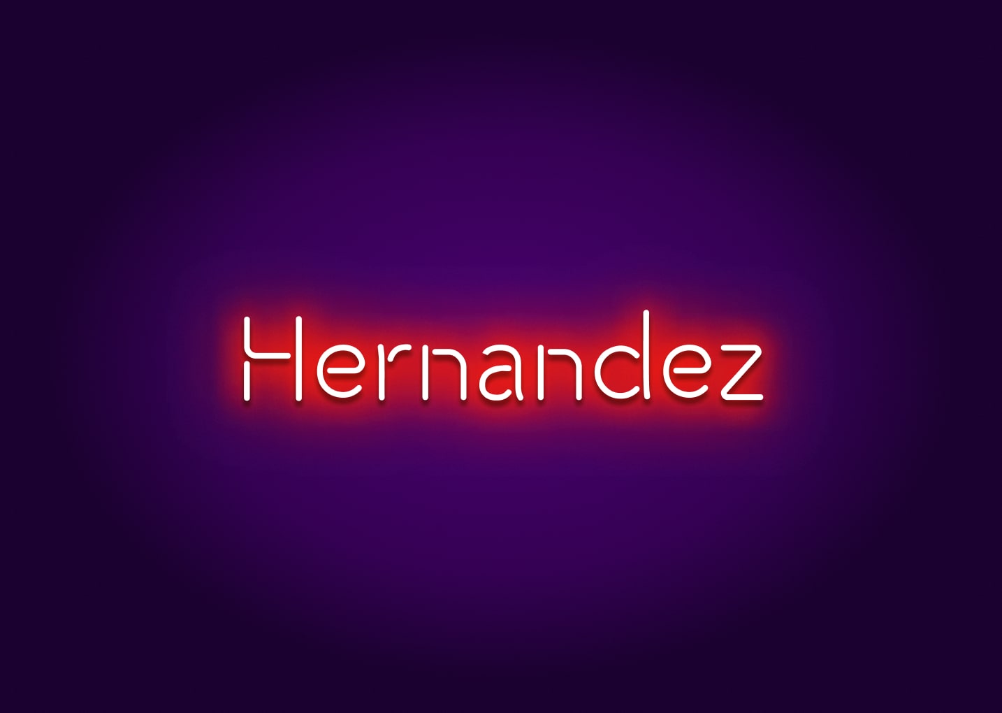 Hernandez - Name Neon Signs