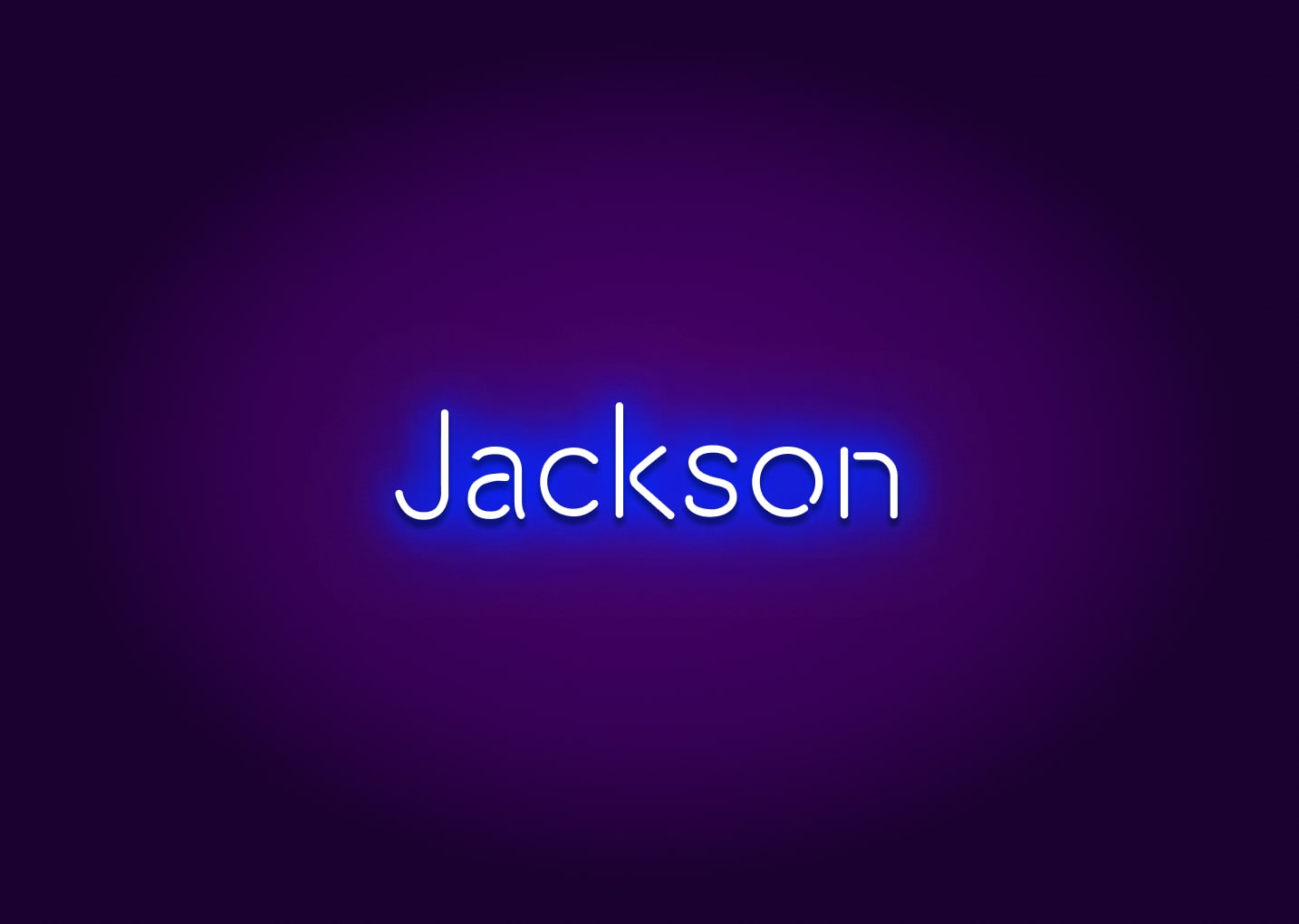 Jackson - Name Neon Signs