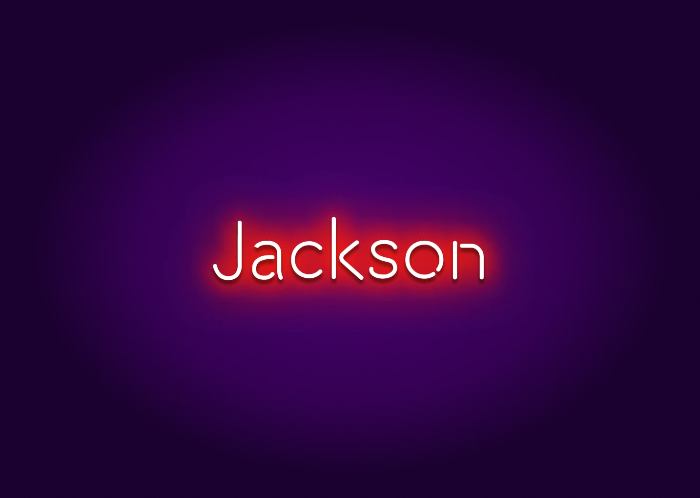 Jackson - Name Neon Signs