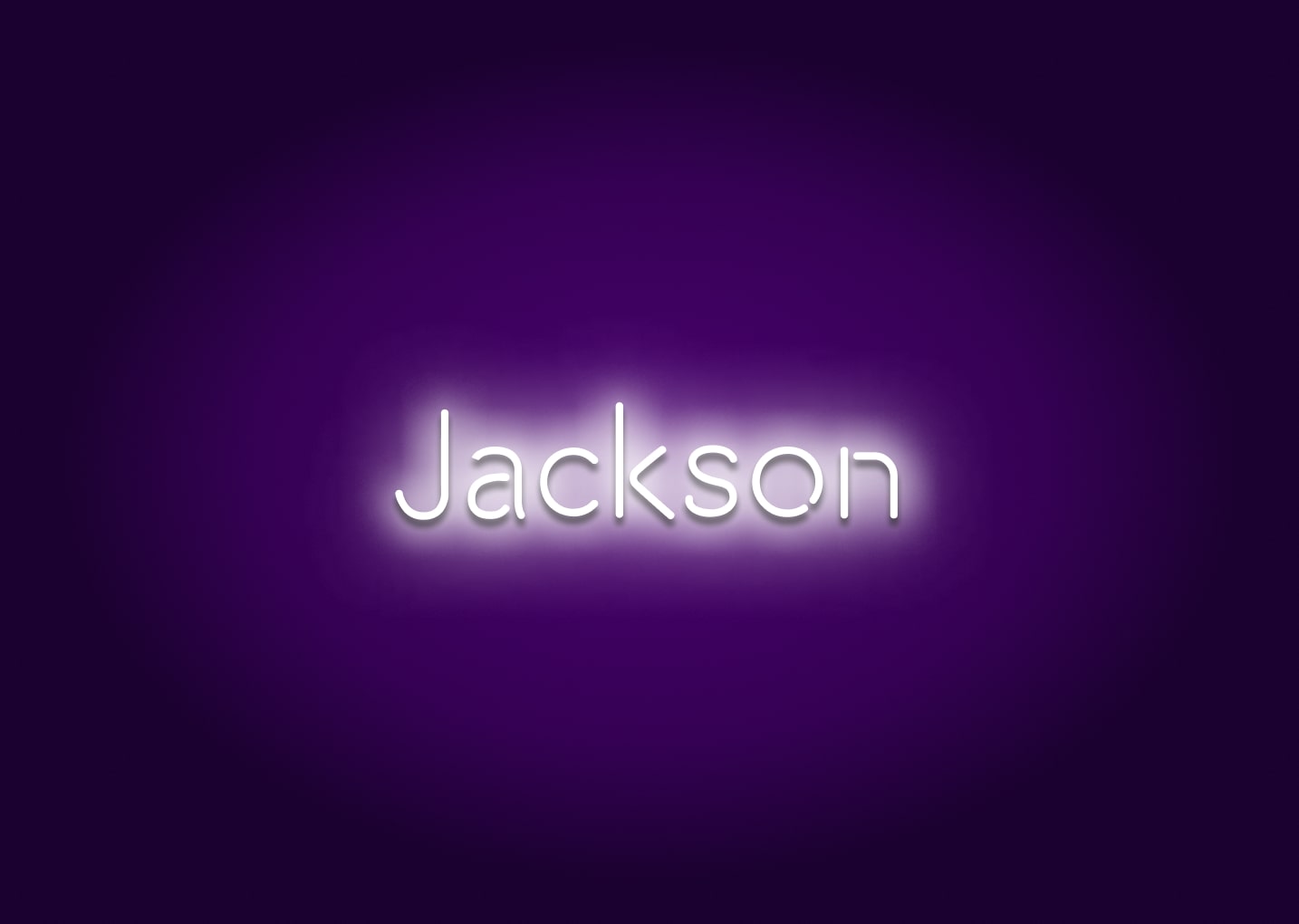 Jackson - Name Neon Signs