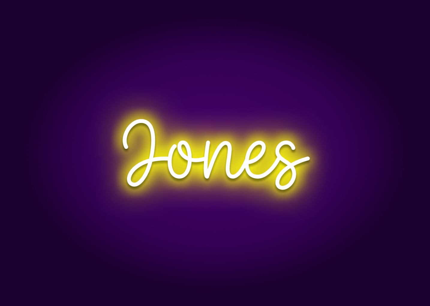 Jones - Name Neon Signs