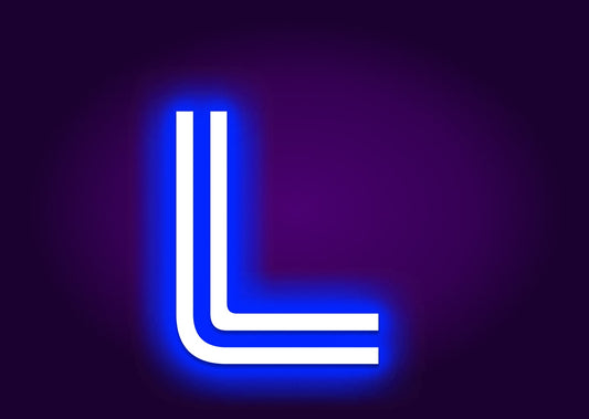 Name Initials L Neon Signs - Classic