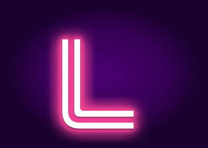 Name Initials L Neon Signs - Classic