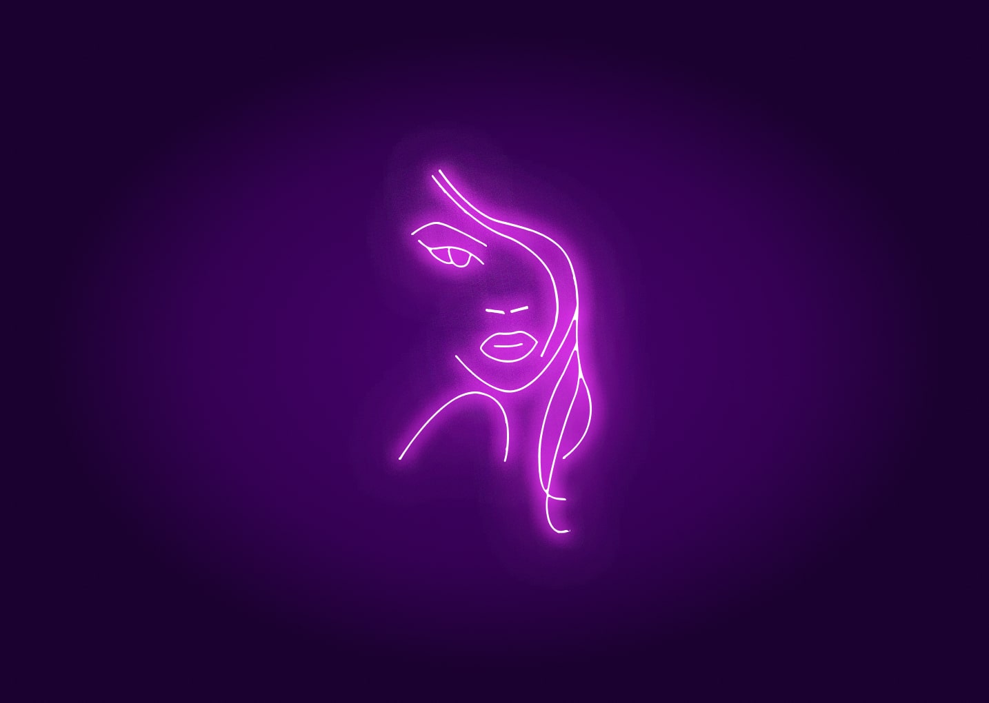 Lady Hair Neon Signs
