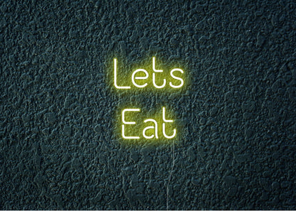 Lets Eat - Neon Signs