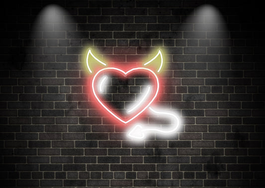Love Devil Neon Sign | Custom Design Neon Signs | OMG Neon
