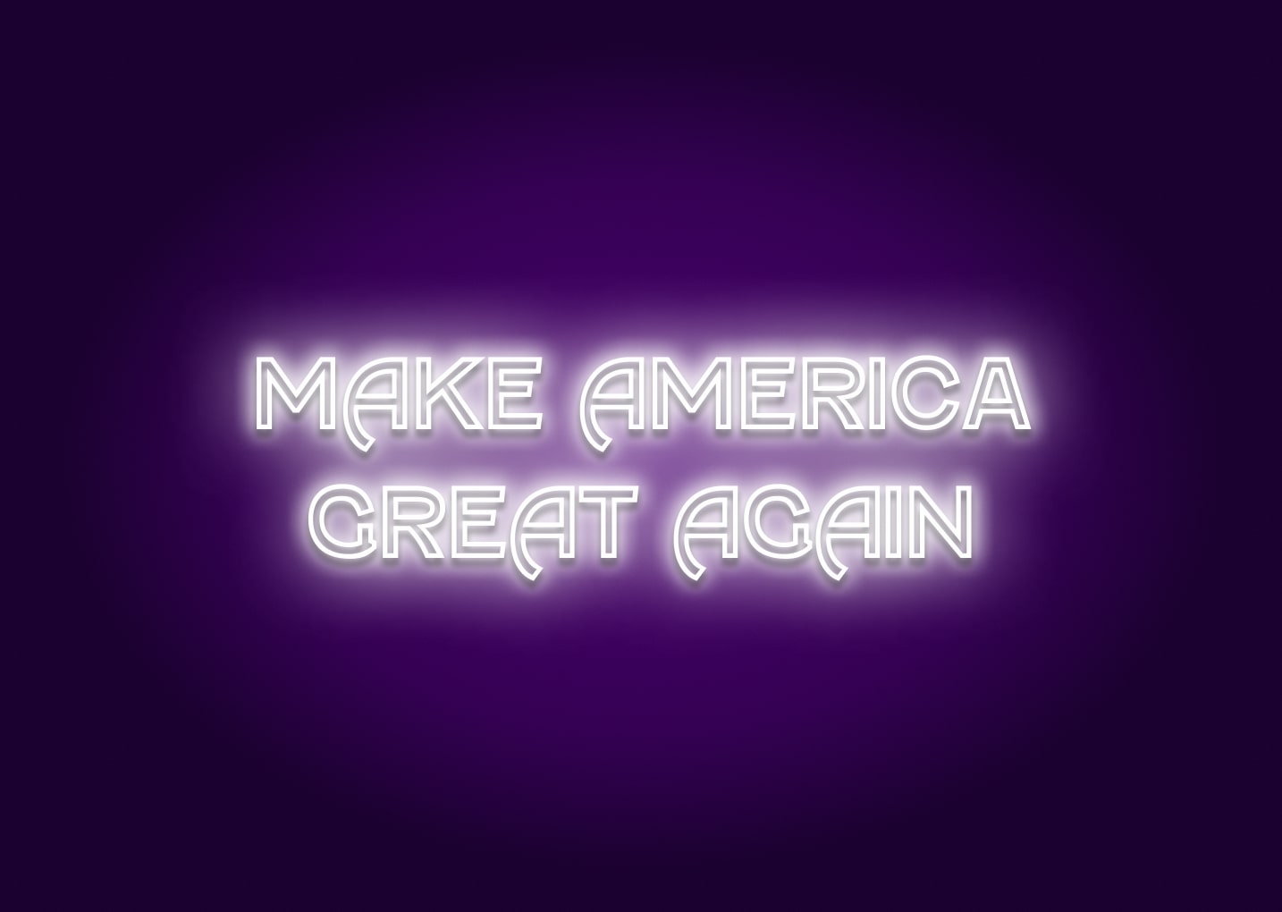 MAKE AMERICA GREAT AGAIN - Neon Sign