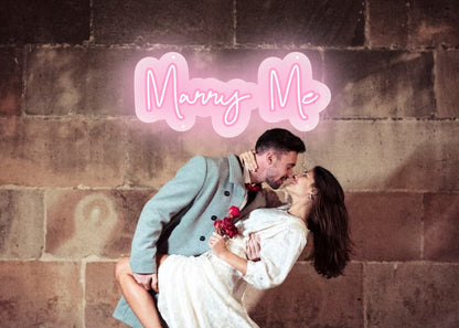 Marry Me Love & Romance Neon Sign Pink Color | OMG Neon