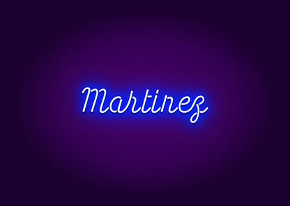 Martinez - Name Neon Signs