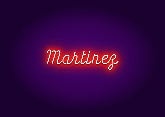 Martinez - Name Neon Signs