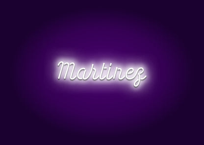 Martinez - Name Neon Signs