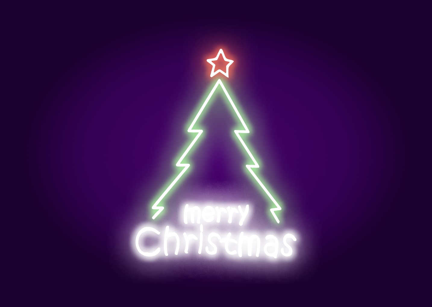 Merry Christmas Tree Neon Signs