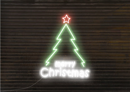 Merry Christmas Tree Neon Signs