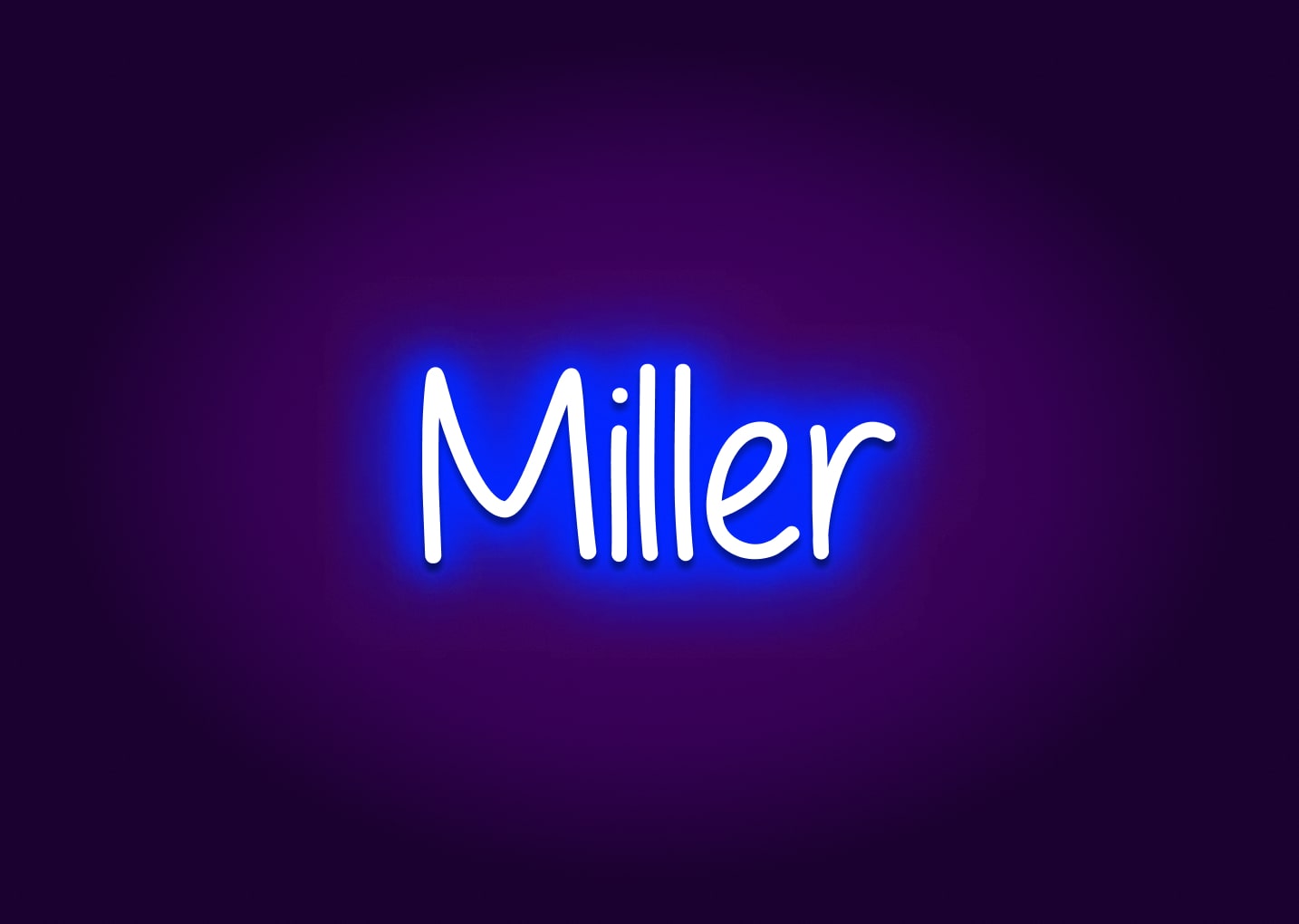 Miller - Name Neon Signs