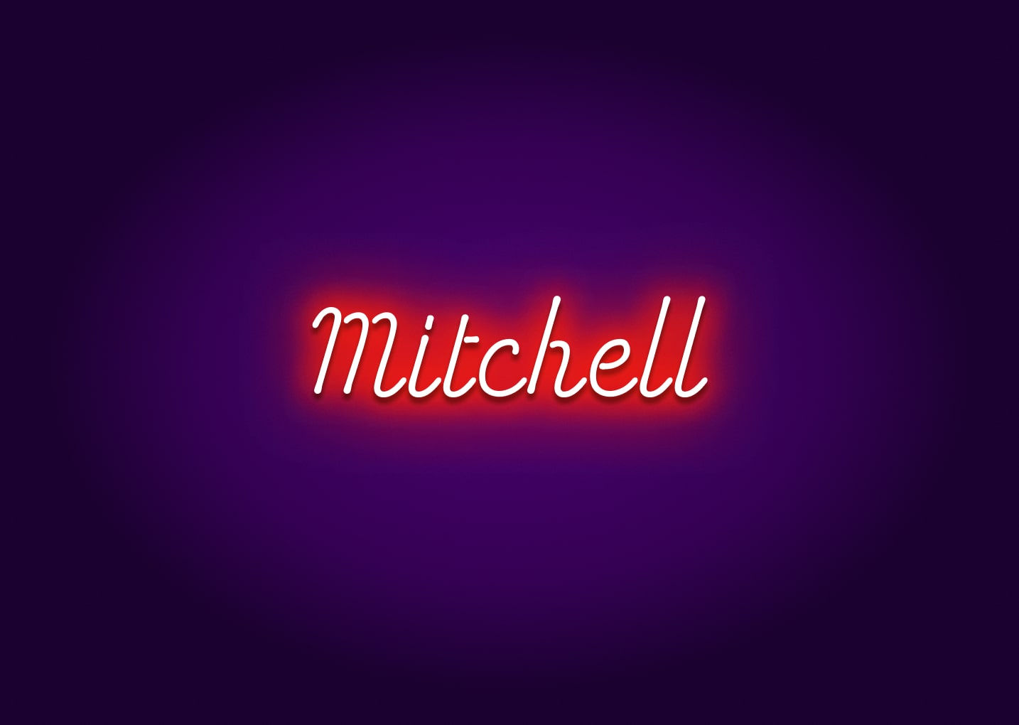 Mitchell - Name Neon Signs