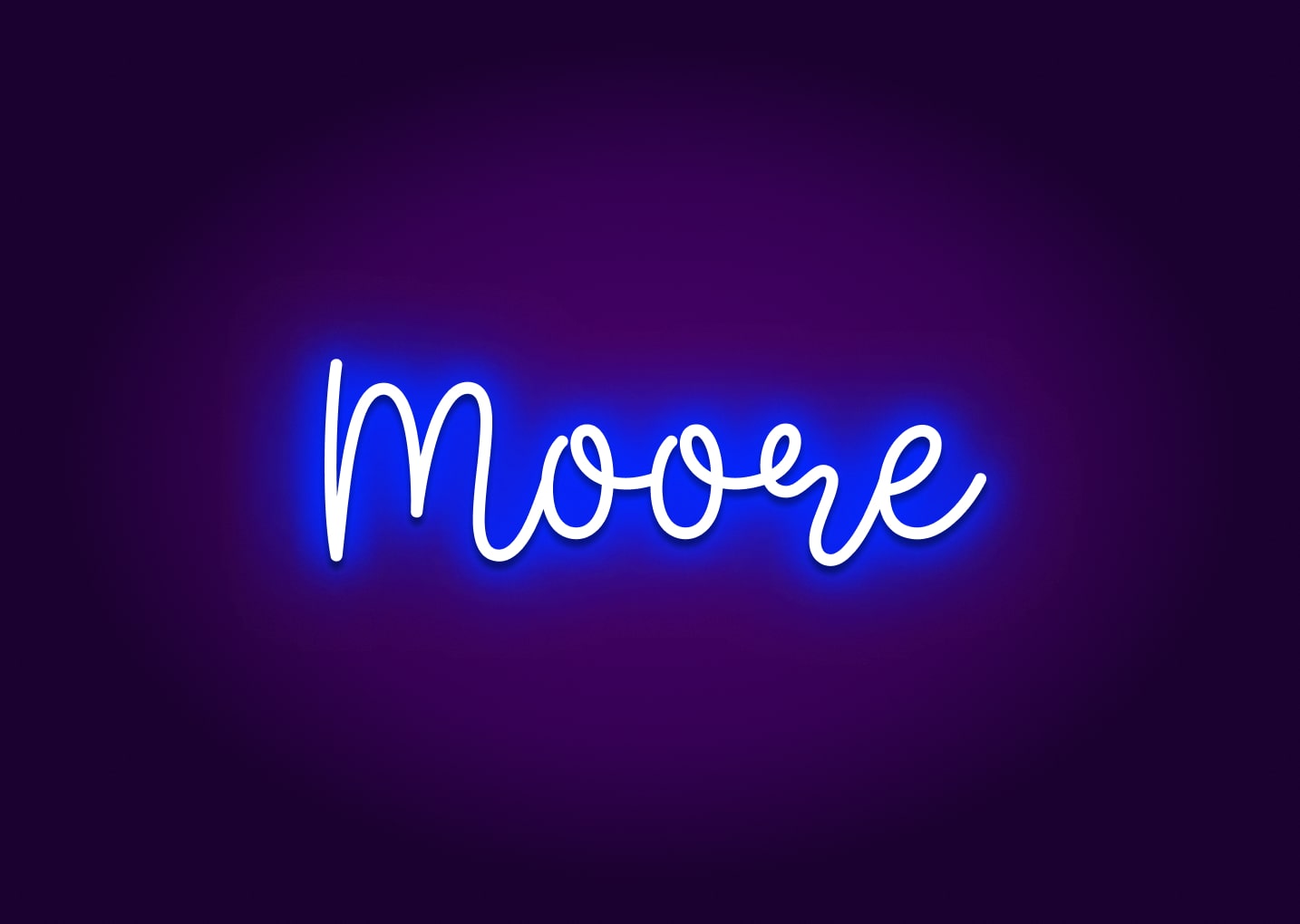 Moore - Name Neon Signs