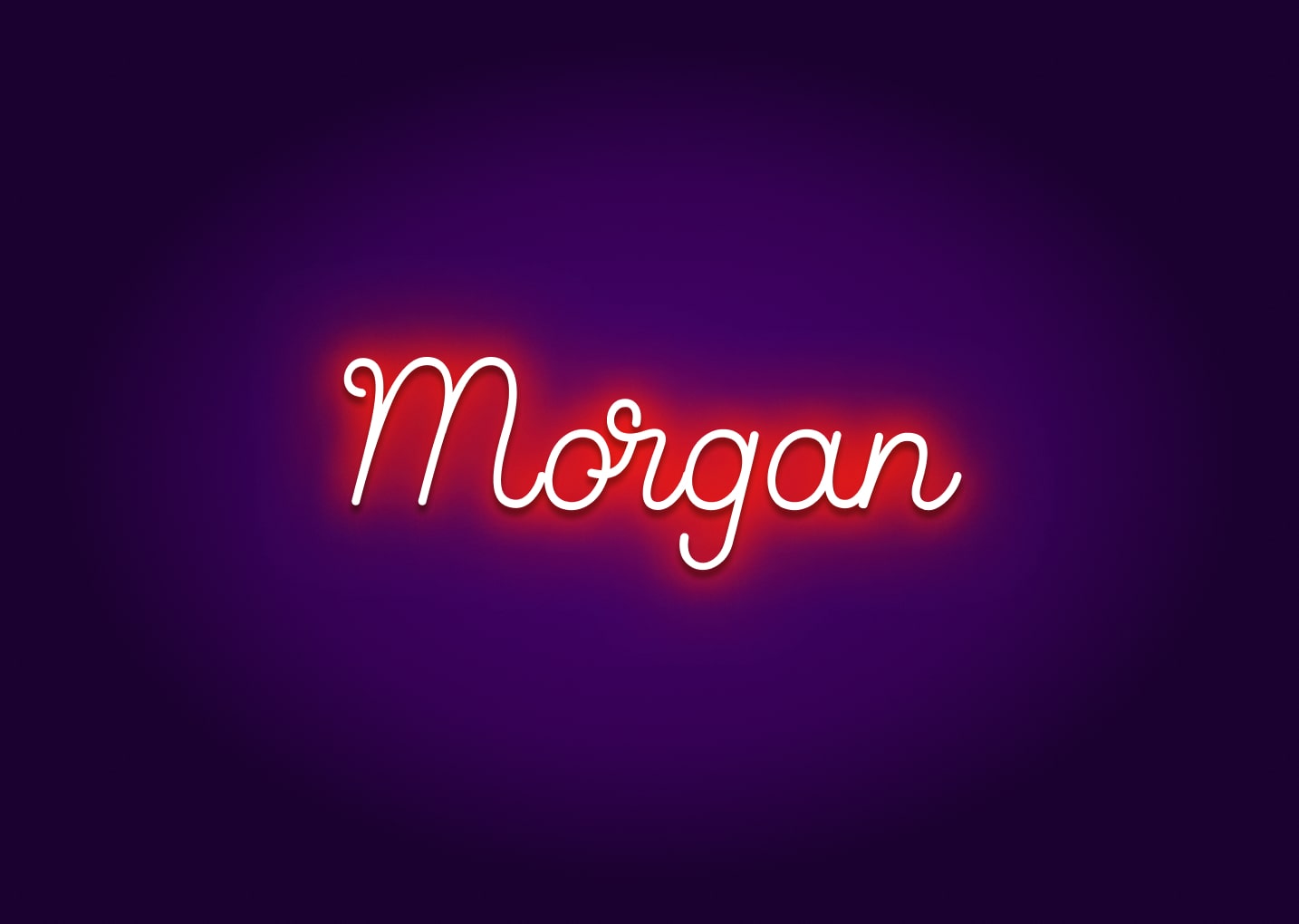 Morgan - Name Neon Signs