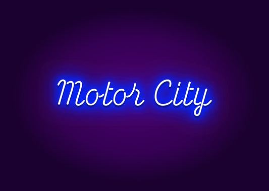 Motor City Neon Sign - Detroit