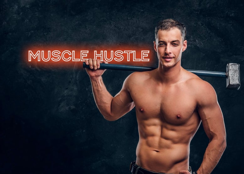 MUSCLE HUSTLE - Gym Neon Sign