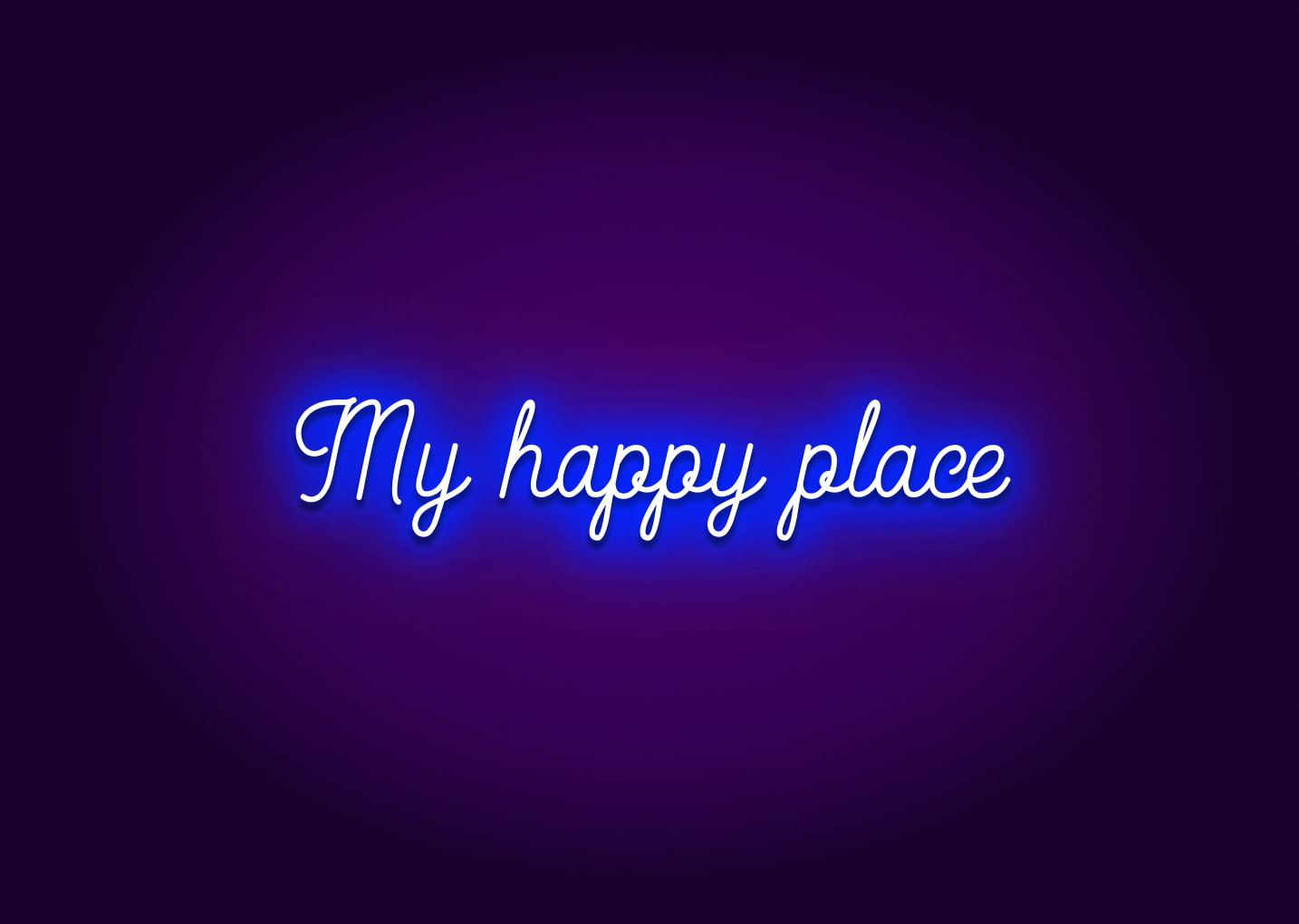 My Happy Place Neon Sign