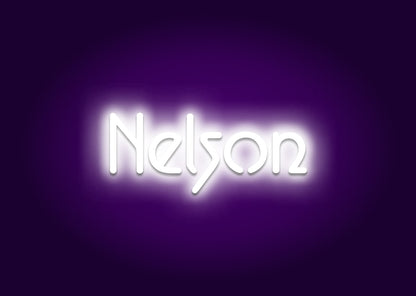 Nelson - Name Neon Signs