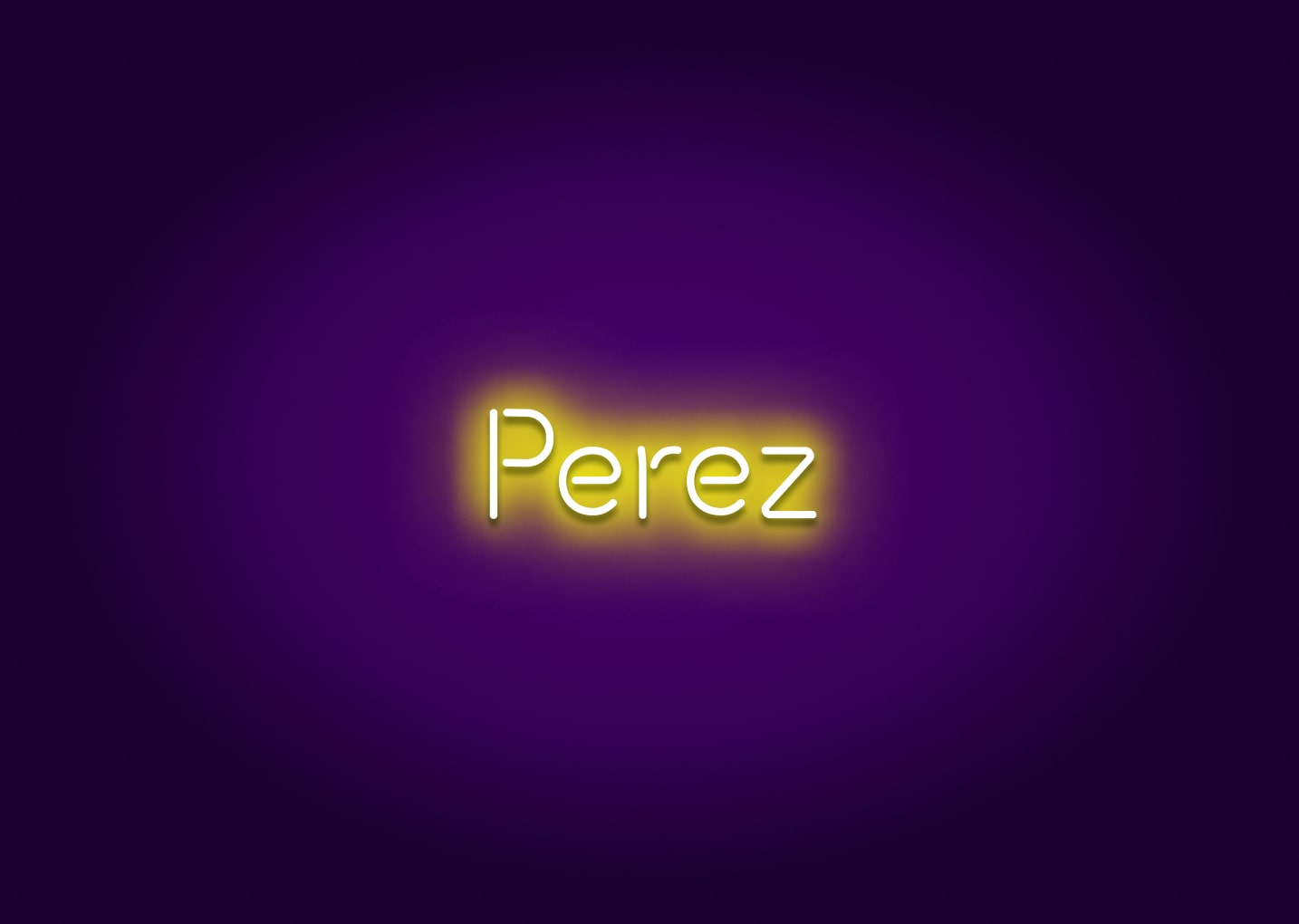 Perez - Name Neon Signs