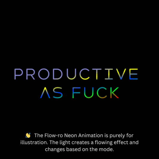 Productive as Fuck | Room Neon Signs | Neon Signs for Gen Z | Flow-ro Neon Ambient Light | Neon Sign with a flow