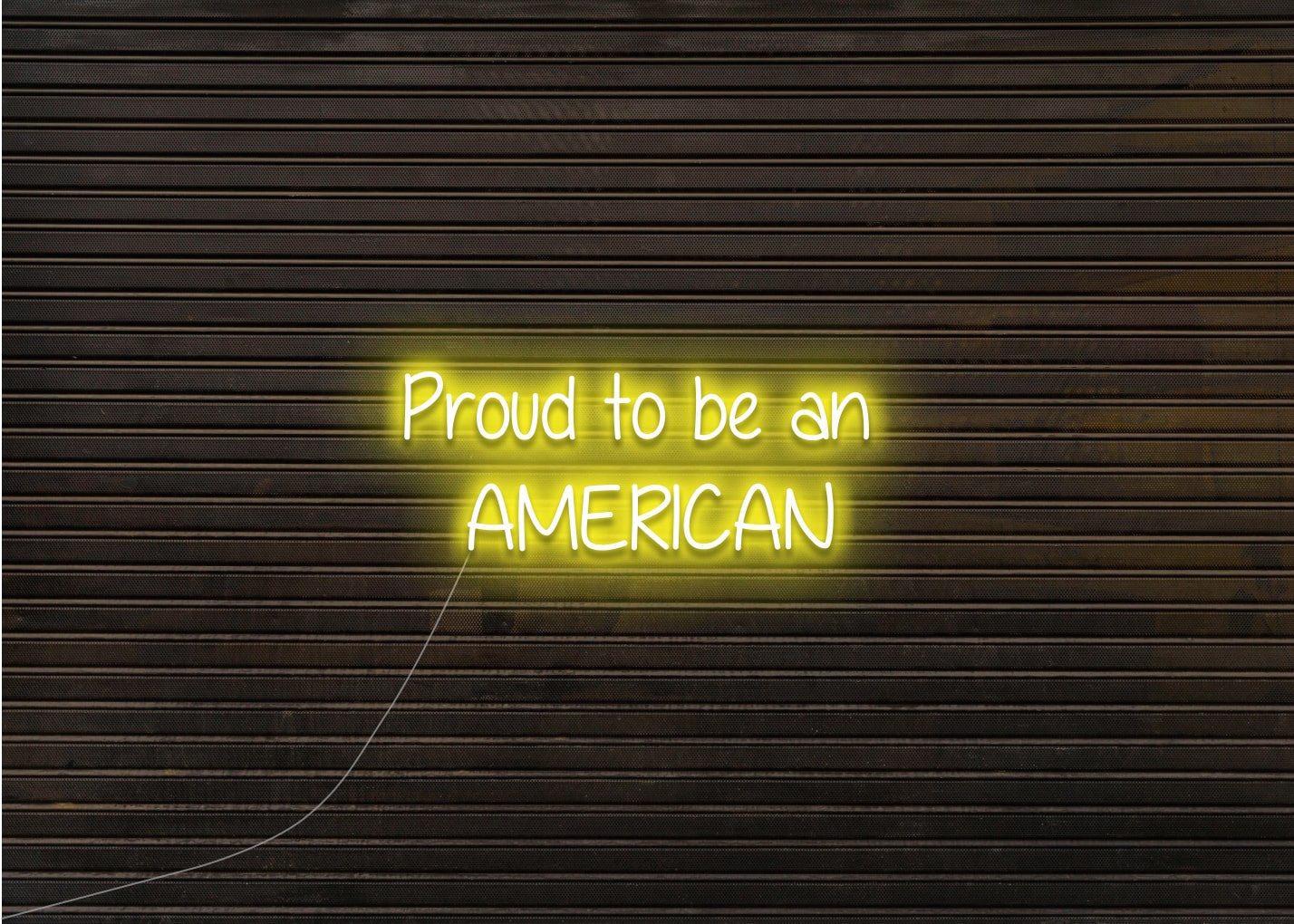 Proud to be an AMERICAN - Neon Sign